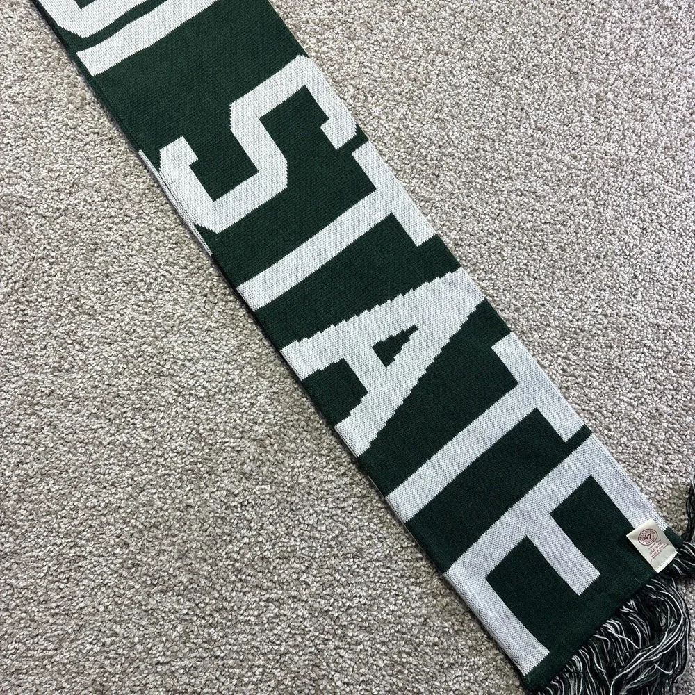 Bemidji State Beavers‎ Scarf Mens One Size Green NCAA Ice Hockey 47 Brand